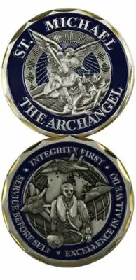 NEW Saint Michael Protect Us Airman Challenge Coin. 3130 • $13.99