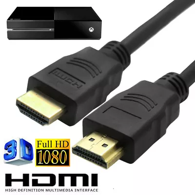 2M HDMI Cable Male HDMI To HDMI AV Lead For Microsoft Xbox One S 360 • £2.94