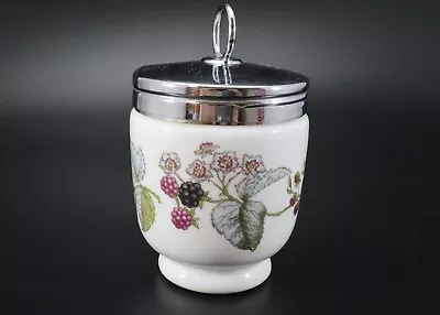 Royal Worcester Lavina Double EGG CODDLER Fine Bone China With Metal Lid Vintage • $38.20