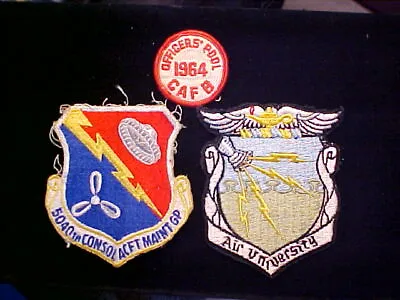 3 Vietnam Era AIR FORCE PATCHES Estate Find 1 Dated 1964 Columbus Air Force Base • $20