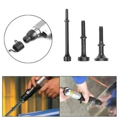£15.15 • Buy 3Pcs Smoothing Pneumatic Air Hammer Chisel Impact Tool Bits Set Kit + Spring