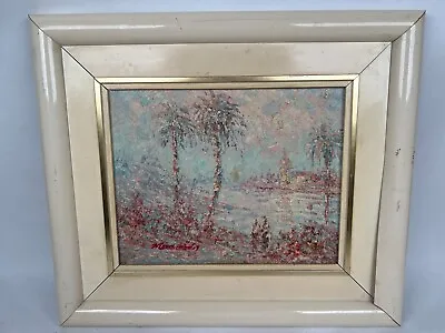 Framed Oil Painting Rare Island Scene By Marie Charlot French Impressionist • $139.99