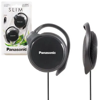 Panasonic Rp-hs46e-k Slim Clip On Earphones Headphones - Black - Rphs46 • £8.95