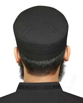 ( AJMAL CAP )Muslim Cap Kufi Hats Islamic Prayer Headwear • £12.99