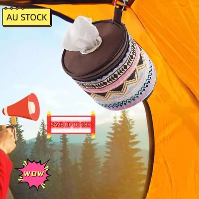 $14.02 • Buy Outdoor Camping National Style Tissue Case Holder Toilet Paper Roll Storage Bags