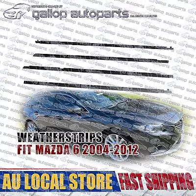 For Mazda 6 2004-2012 4Pcs Weatherstrips Window Trim Belt Outer Sealing Strips • $48.88