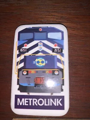 METROLINK 851 Commuter Train Southern California - Color Button Pin • $5.99