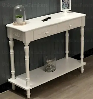 £89.89 • Buy French Console Table Shabby Chic Furniture Vintage Hallway Storage Sideboard 