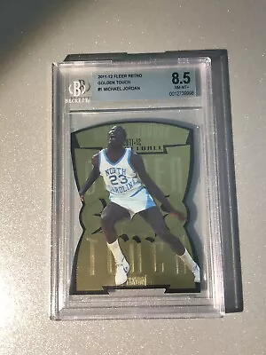 2011-12 Michael Jordan Fleer Retro Golden Touch #1 BGS 8.5 Rare Insert Low Pop • $850