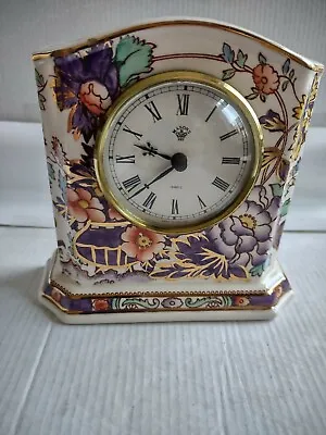 Masons Ironstone Amethyst  Pattern Hand Painted Clock 5  High • £53.10