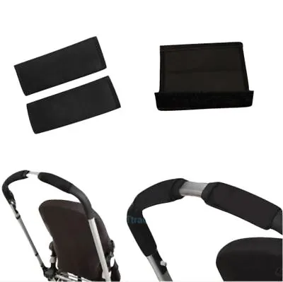 Black Soft Fabric Handle Cover Chassis To Fit Mutsy Baby Child Strollers Black • $14.99