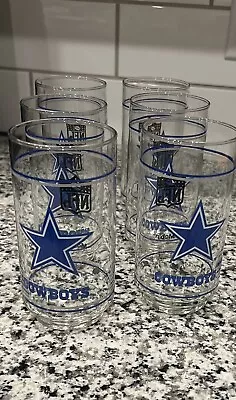 Vintage Mobil NFL Dallas Cowboys Drinking Glass Set (6 Glasses). • $35