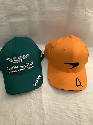 2 Cap Hats F1 Formula One Aston Martin M + New Era McLaren M/L NEW Without Tags • $72