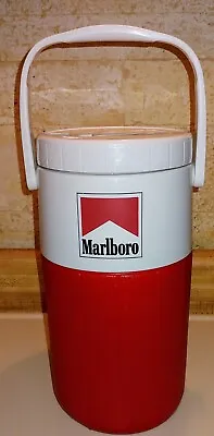 Vintage Marlboro Colman  Red 1/2 Gallon Thermos  Jug Cooler 1992 Made In The USA • $20