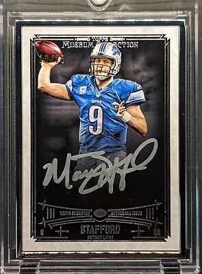 MATTHEW STAFFORD Auto 2014 Topps Museum Collection SP /25 Silver Frame • $219.99