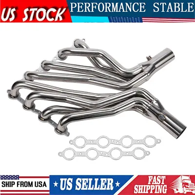 Long Tube Headers For Chevy GMC C1500 C2500 K1500 K2500 Truck 5.7 5.0 305 350 V8 • $249.61