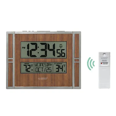 BBB86088 La Crosse Technology Atomic Digital Wall Clock TX141-BV2 - Open Box • $29.95