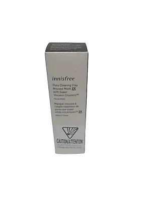 Innisfree Pore Clearing Clay Mousse Mask 2X Super Volcanic Clusters Face New • $13.05