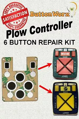 $6.95 • Buy Fisher 9700 FishStik/Western Plow Button Repair 6-Button Controller EZ-V66794 LM