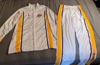 Los Angeles Lakers Vtg Late 90s Early 00's Nike Team  Warm Up Jacket Pants Suit • $299.59