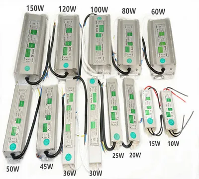 Waterproof IP67 LED Driver Ac Dc 12V/24V 10W To 150W Power Supply For LED Light • $5.99