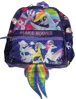 Rare My Little Pony Backpack Rainbow Tail Hair ! • $28.86