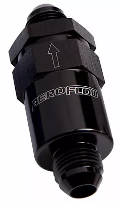 Aeroflow Billet Fuel Filter -6AN Black 30 Micron Bronze Filter AF609-06BLK • $35.59