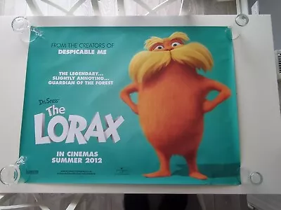 DR SEUSS' THE LORAX (2011) ORIGINAL UK CINEMA QUAD POSTER Zac Efron Danny DeVito • £6.30