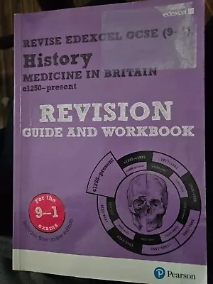 Pearson REVISE Edexcel GCSE History Medicine In Britain Revision Guide/Workbook • £4.80