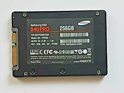 256 GB SATA Samsung SSD 840 Pro MZ-7PD256 2.5   Internal Hard Drive • $184.65