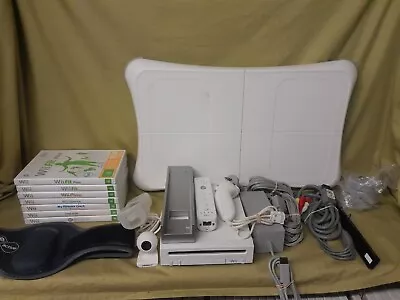 Nintendo Wii Console Controllers Games Wii Fit Controller 7 Games Workout. • $48