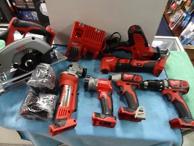 Milwaukee 2695-27S M18 Cordless 7 Tool Combo Kit Drill Impact Circ Saw MultiTool • $449