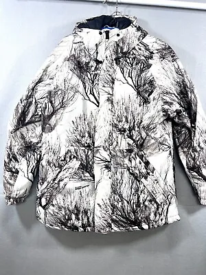 Cabela's Herter’s White Camo Men's Large Hunting Hooded Coat 3D Seclusions • $55.31