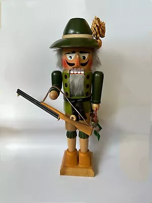 Large Vintage Steinbach Volkskunst German Nutcracker Bird Duck Hunter • $87