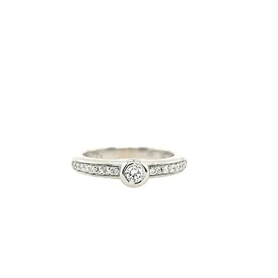 18ct White Gold H.Stern Diamond Solitaire Ring Set With 0.26ct Of Diamonds • £795