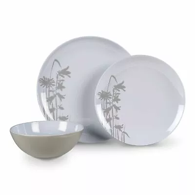 Kampa Meadow Design 12 Piece Melamine Dinner Picnicware Set • £27.02