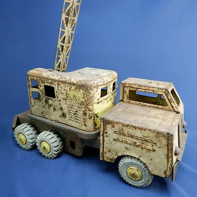 Vintage 1950’s Marx Lumar Mobile Crane Lumar Contractors Pressed Steel Truck • $175