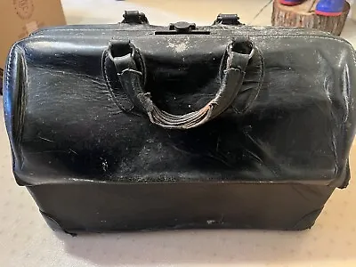 Vintage Black Emdee Shell Doctor Bag 7  X 11  X 8  • $50