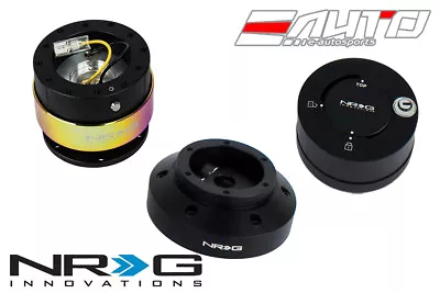 NRG Steering Wheel Hub/Black 2.0 Quick Release Neo/Lock Matt Evo VII VIII IX • $372.99