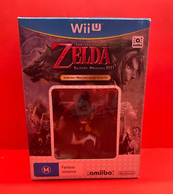 The Legend Of Zelda Twilight Princess HD - Wolf Link Amiibo Set - Nintendo Wii U • $149.99