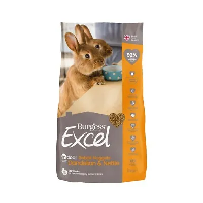 Burgess Excel Rabbit Food Nuggets For Indoor Pets Small Animal 1.5kg 10kg Packs • £35.99