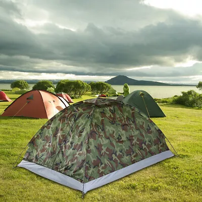 1~2Person Man Family Tent Waterproof Outdoor Camping Hiking Fishing Beach L K3K8 • £16.99