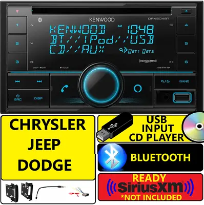 Chrysler Jeep Dodge Kenwood Cd Bluetooth Usb Aux Car Radio Stereo Opt Siriusxm • $458.56