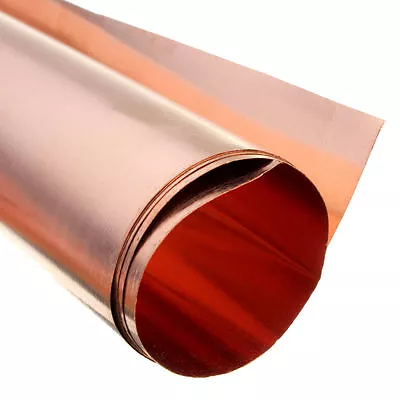 1pcs 99.9% Pure Copper Cu Metal Sheet Foil Plate Strip 0.2mm X 100mm X 1000mm • $9.56