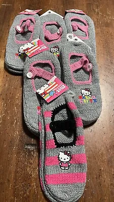 Sanrio Hello Kitty Mary Jane Sweater Slipper Sock Vintage Lot Of 6 9-11 • $10
