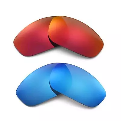 Walleva Polarized Fire Red And Ice Blue Replacement Lenses For Oakley Fives 4.0 • $26.99