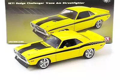 1971 1:18 Acme Dodge Challenger Trans Am Streetfighter Chicayne Yellow • £174.42