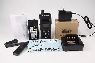 Motorola APX4000 III UHF R1 380-470mhz + FPP + 5 Algo's 1 Knob *w/tag • $950