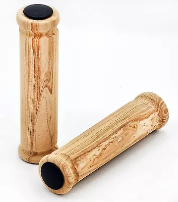 Made In Taiwan  Wood-Look Bicycle Hight Density Sponge Foam Grips For Beach Cru • $16.99