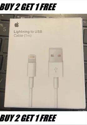 Genuine Original IPhone Charger Fast For Apple Cable USB Lead 12 13 14 XS XR 11 • £3.99